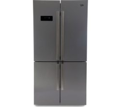 BEKO GN1416221ZX American-Style Fridge Freezer - Stainless Steel